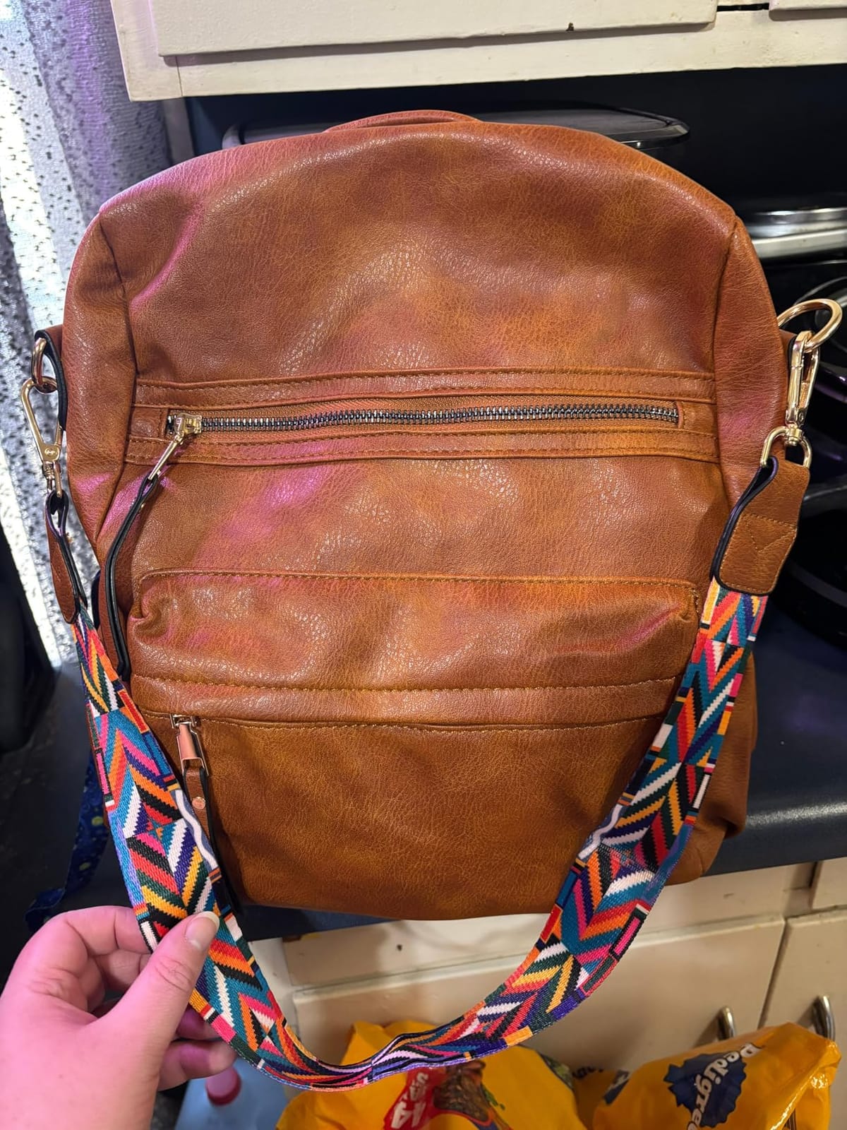 Womens Leather Backpack Purse, Ladies Travel Designer Shoulder Bags customer photo 2