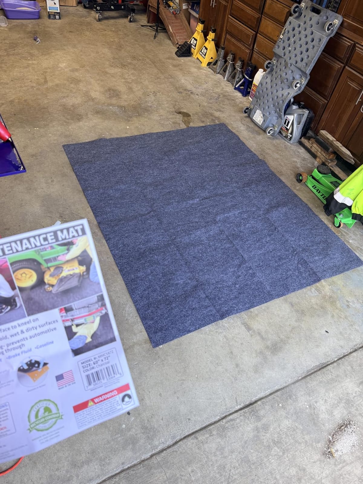 Drymate XL Oil Spill Mat, Premium Absorbent Oil Pads, USA Made, 36