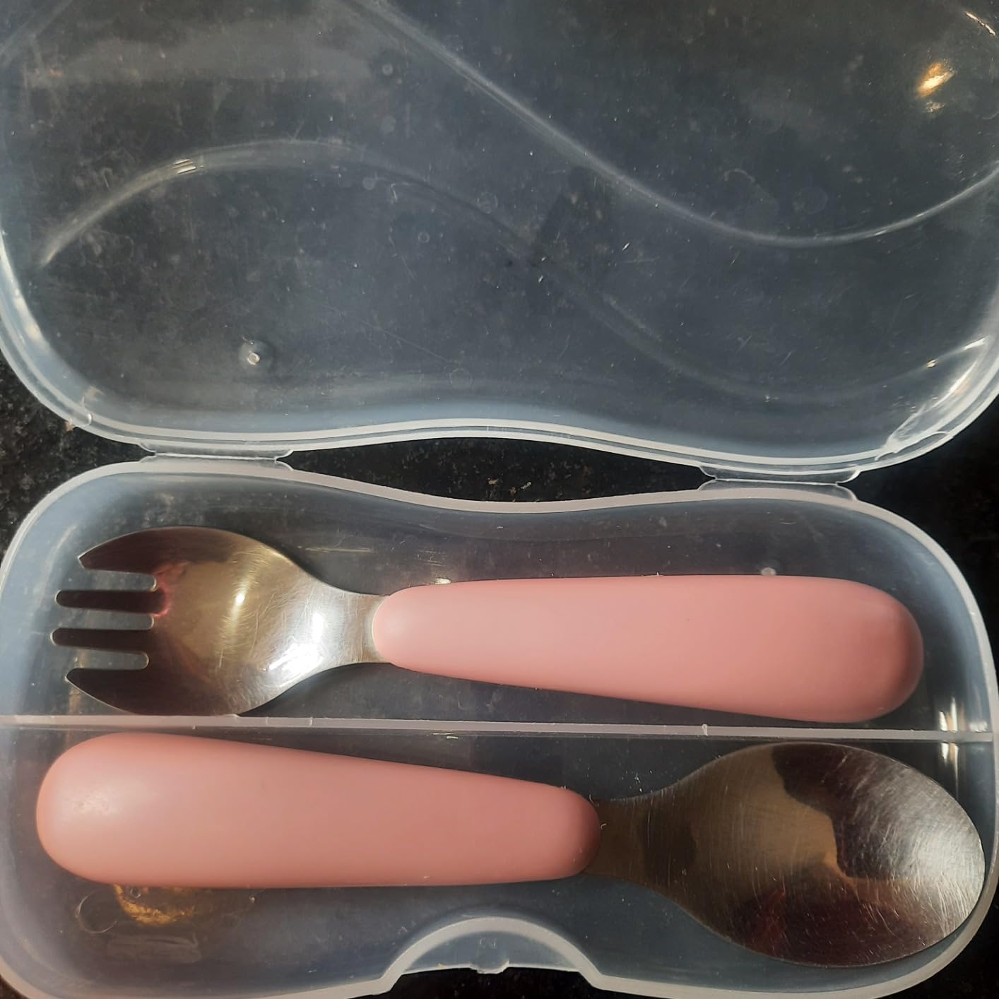 Kirecoo 2 Set Stainless Steel Toddler Utensils with Travel Case customer photo 2