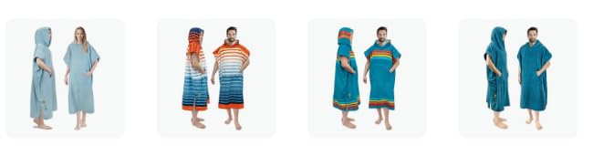 SUN CUBE Surf Poncho Changing Robe with Hood, Wetsuit Changing Hooded Towel customer photo 2