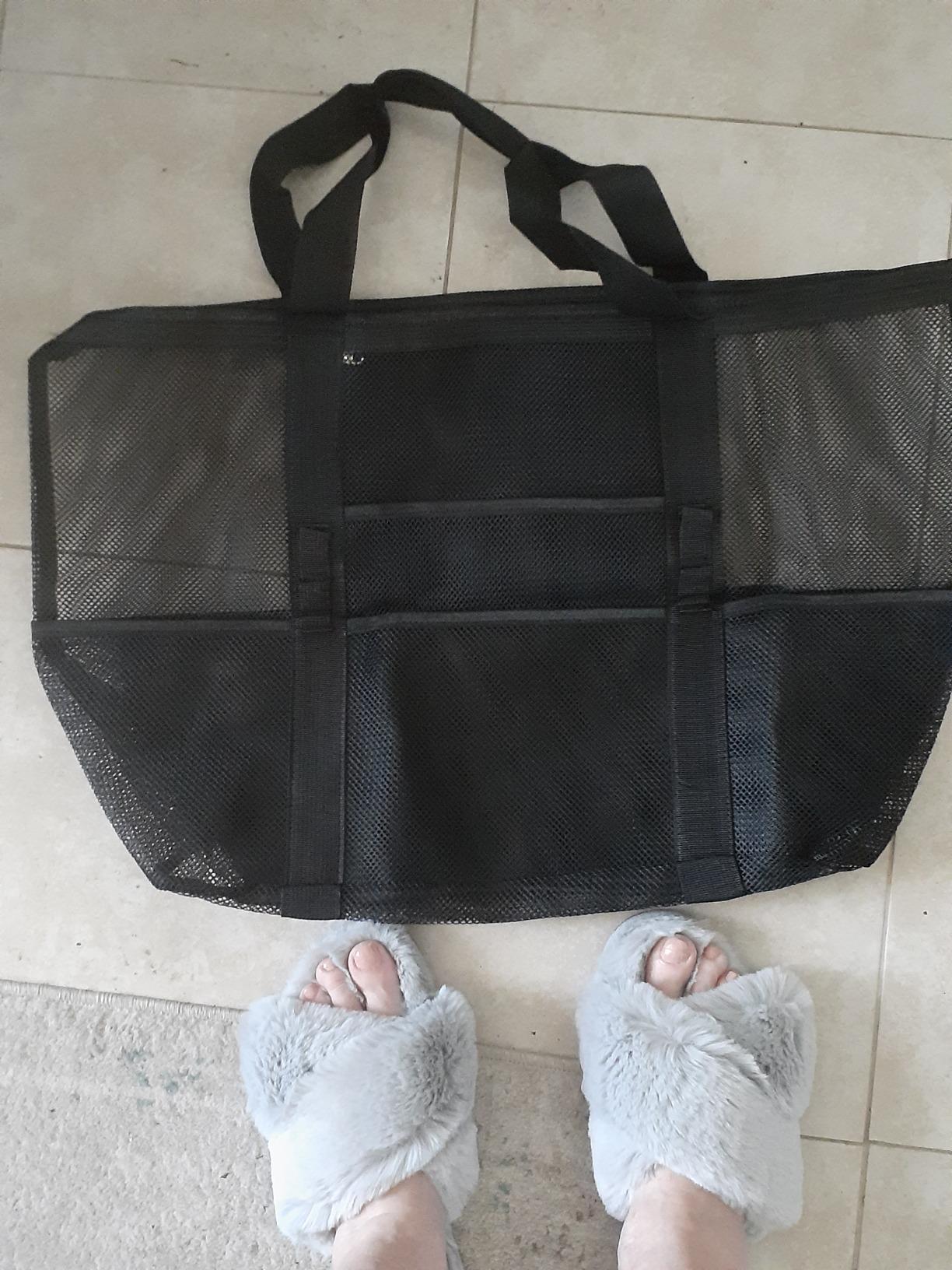 F-color Mesh Beach Bag Family - Large Travel Tote Bag for Beach Pool Cruise customer photo 2