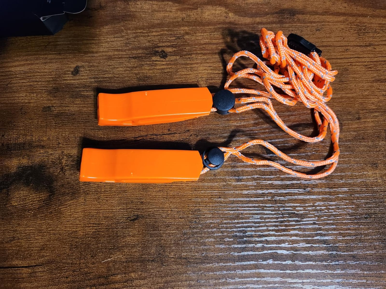LuxoGear Emergency Whistles with Lanyard Safety Whistle Survival Shrill Loud Blast for Kayak Life Vest Jacket Boating Fishing Boat Camping Hiking Hunting Rescue Signaling Kids Lifeguard Plastic 2 Pack customer photo 1