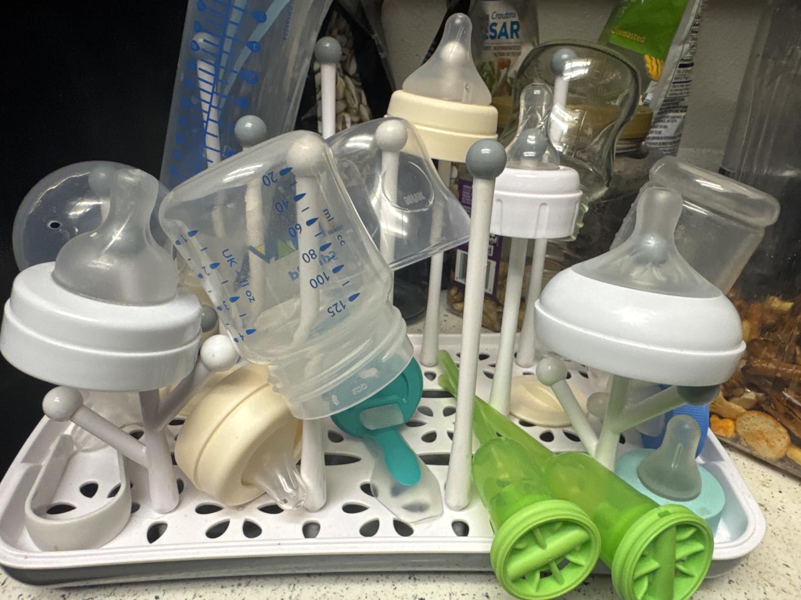 Termichy Baby Bottle Drying Rack: Space-Saving with 13 Hooks & Drain Tray customer photo 2