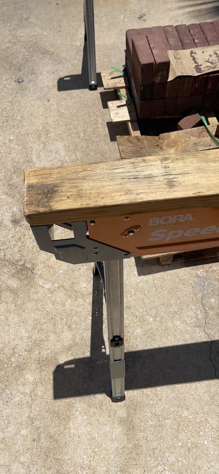 BORA Speedhorse Saw Horses 2 Pack Folding Heavy Duty Metal Sawhorse customer photo 2