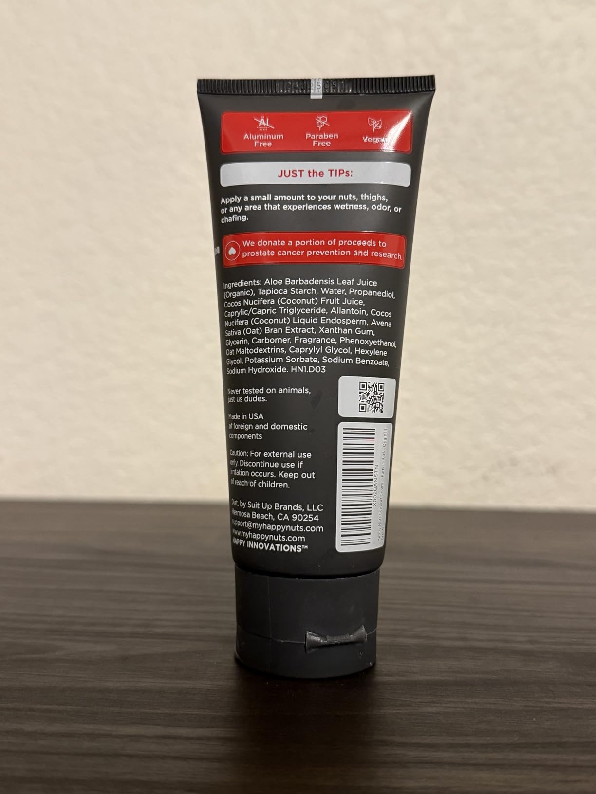 HAPPY NUTS Comfort Cream Deodorant For Men: Anti-Chafing Sweat Defense, Odor Control, Aluminum-Free, Travel Essential, Mens Deodorant & Hygiene Products for Men's Private Parts 3.4 Fl Oz - Original customer photo 1