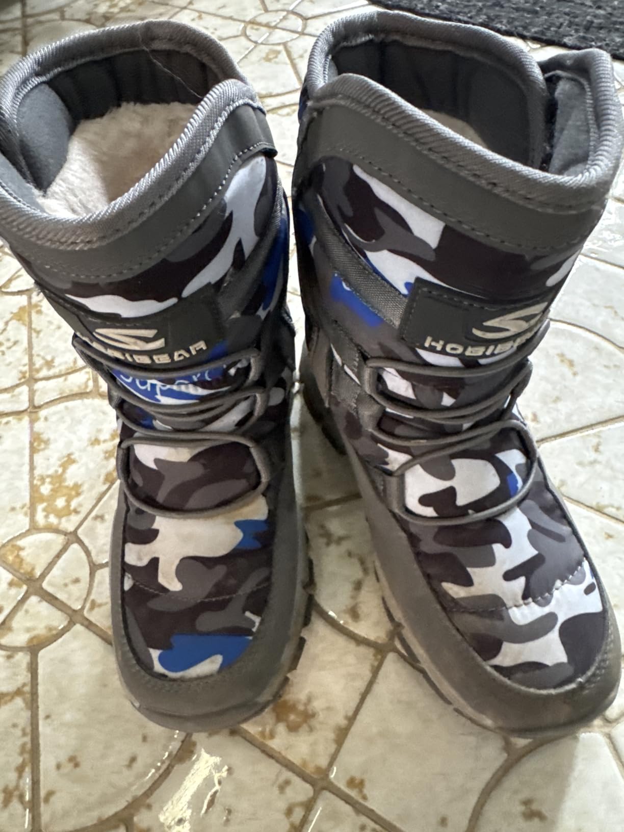 GUBARUN Boys Snow Boots Winter Waterproof Slip Resistant Cold Weather Shoes (Toddler/Little Kid/Big Kid) customer photo 2