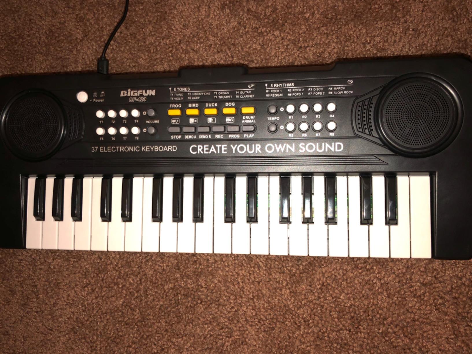 37 Keys Kid Toddler Piano Keyboard Musical Toys with Microphone customer photo 2
