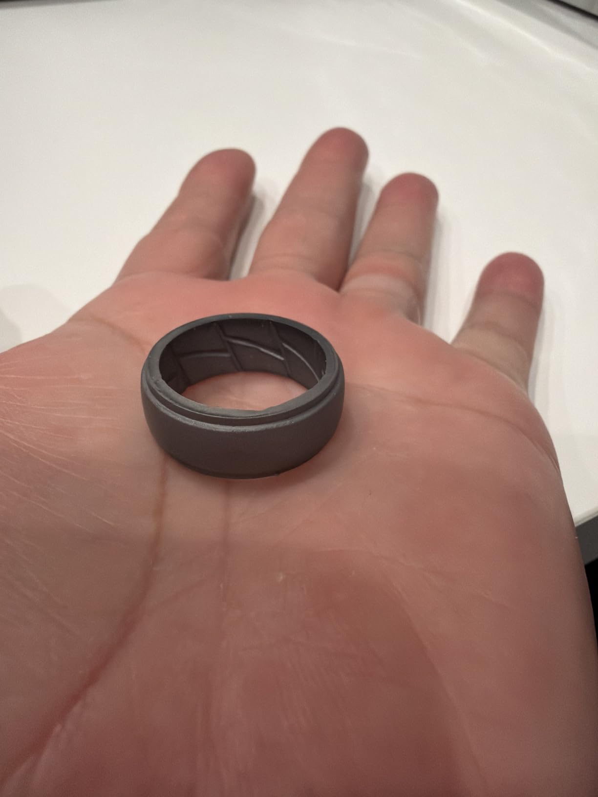 ThunderFit Men's Silicone Rings, Breathable Rubber Bands, 10mm Wide customer photo 2