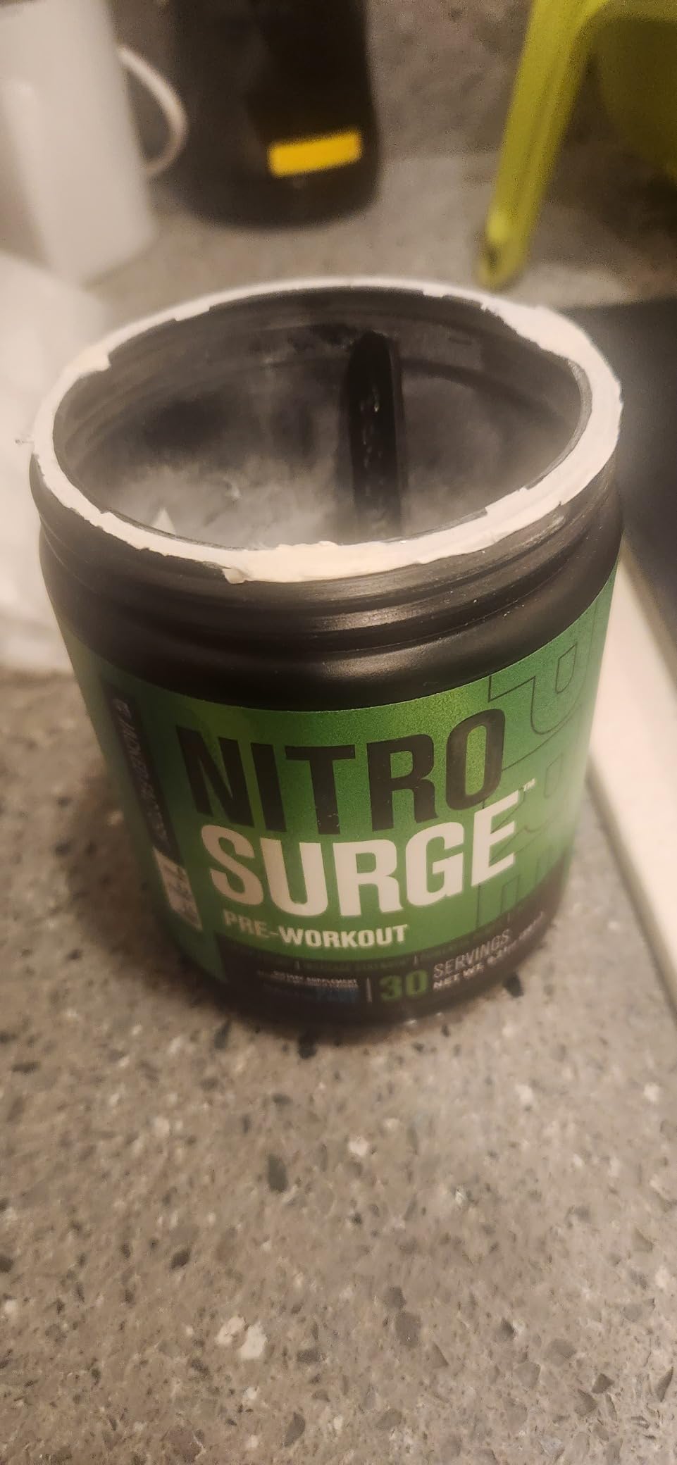 Jacked Factory NITROSURGE Pre Workout Supplement - Energy Booster, Instant Strength Gains, Clear Focus & Intense Pumps - NO Booster & Powerful Preworkout Energy Powder - 30 Servings, Blue Raspberry customer photo 2