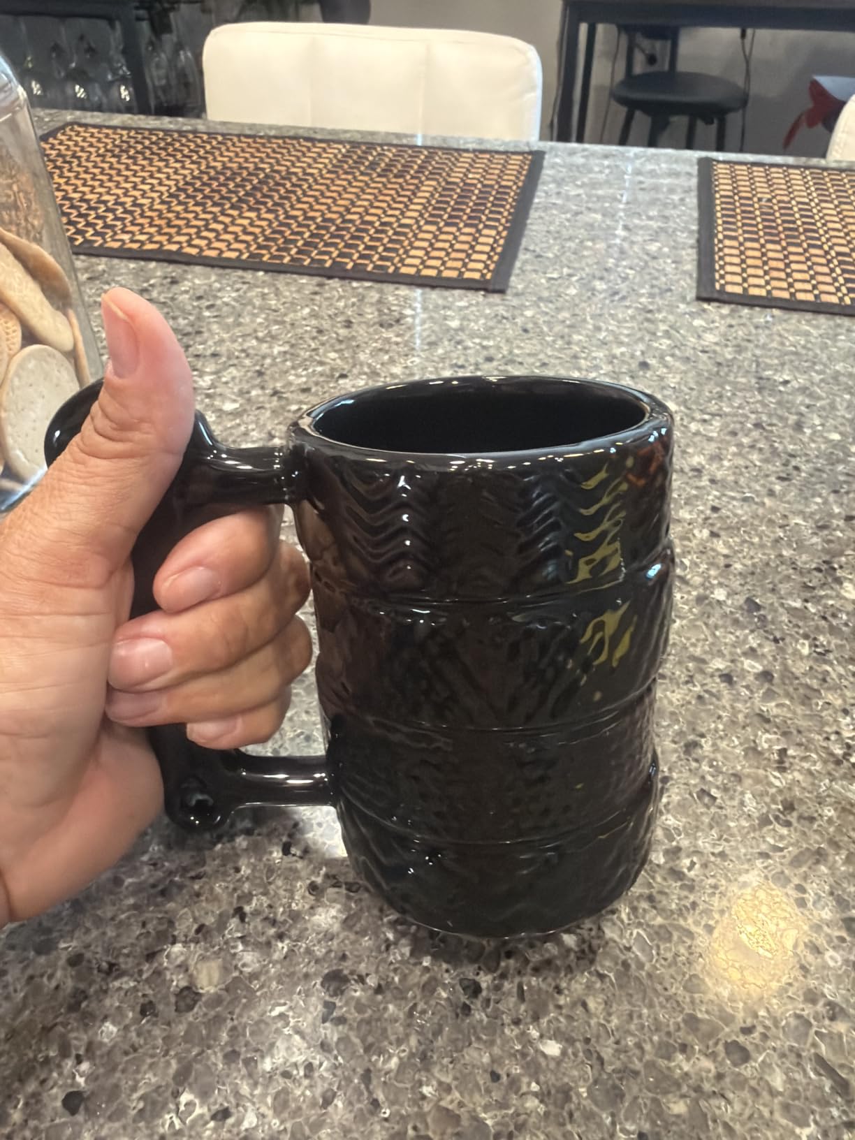 Tire Coffee Tea Mug Gift for Car Lovers Mechanics Car Enthusiasts Gifts for Man Birthday Gift customer photo 1