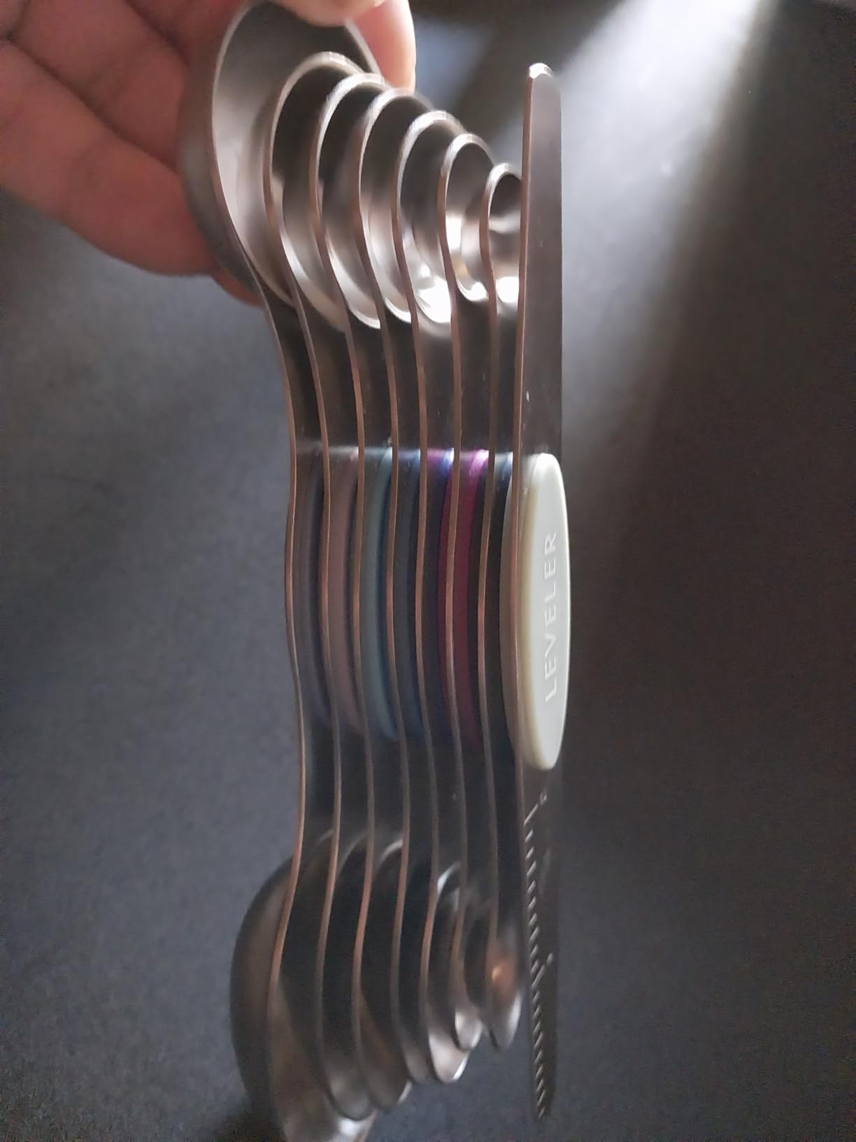 Spring Chef Magnetic Measuring Spoons Set of 8 for Kitchen, Multicolor customer photo 1