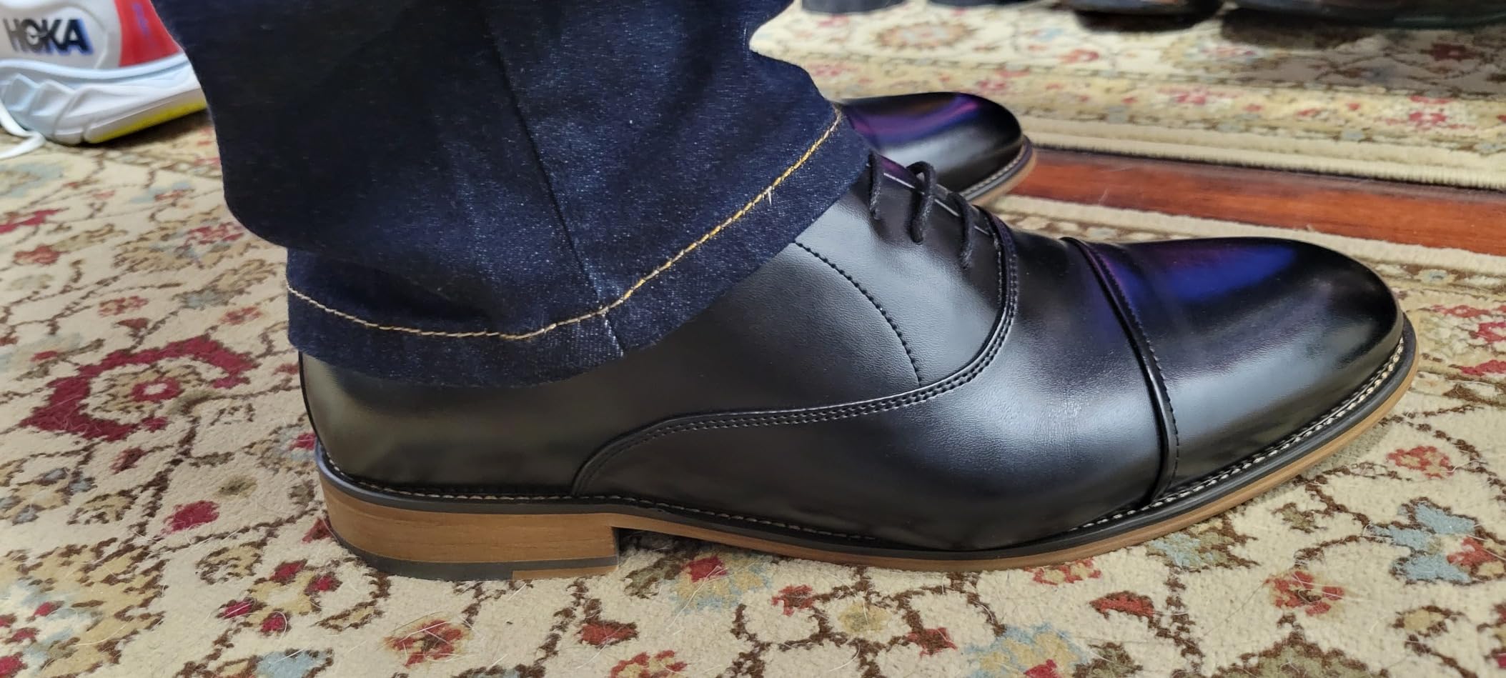 Bruno Marc Men's Cap-Toe Formal Dress Shoes customer photo 2