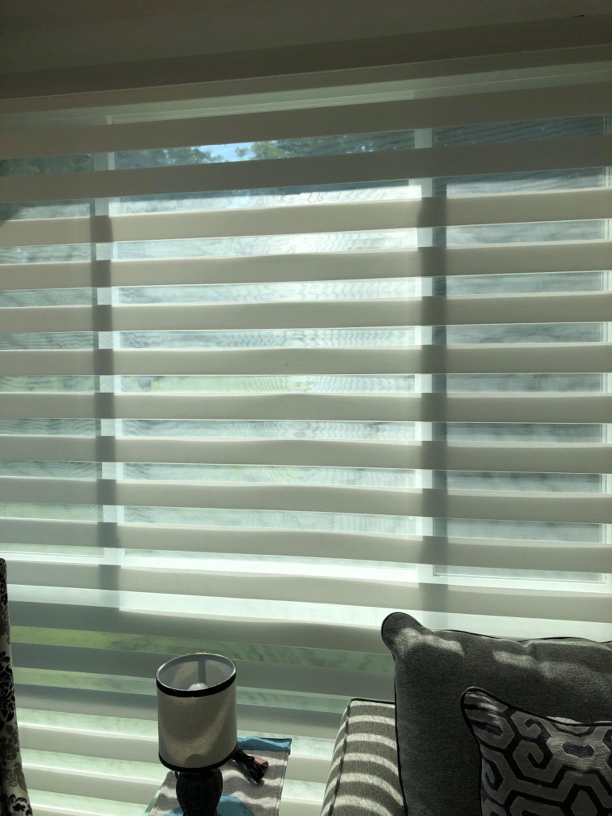 Yoolax Motorized Zebra Blinds with Remote, Room Darkening Smart Blinds customer photo 2