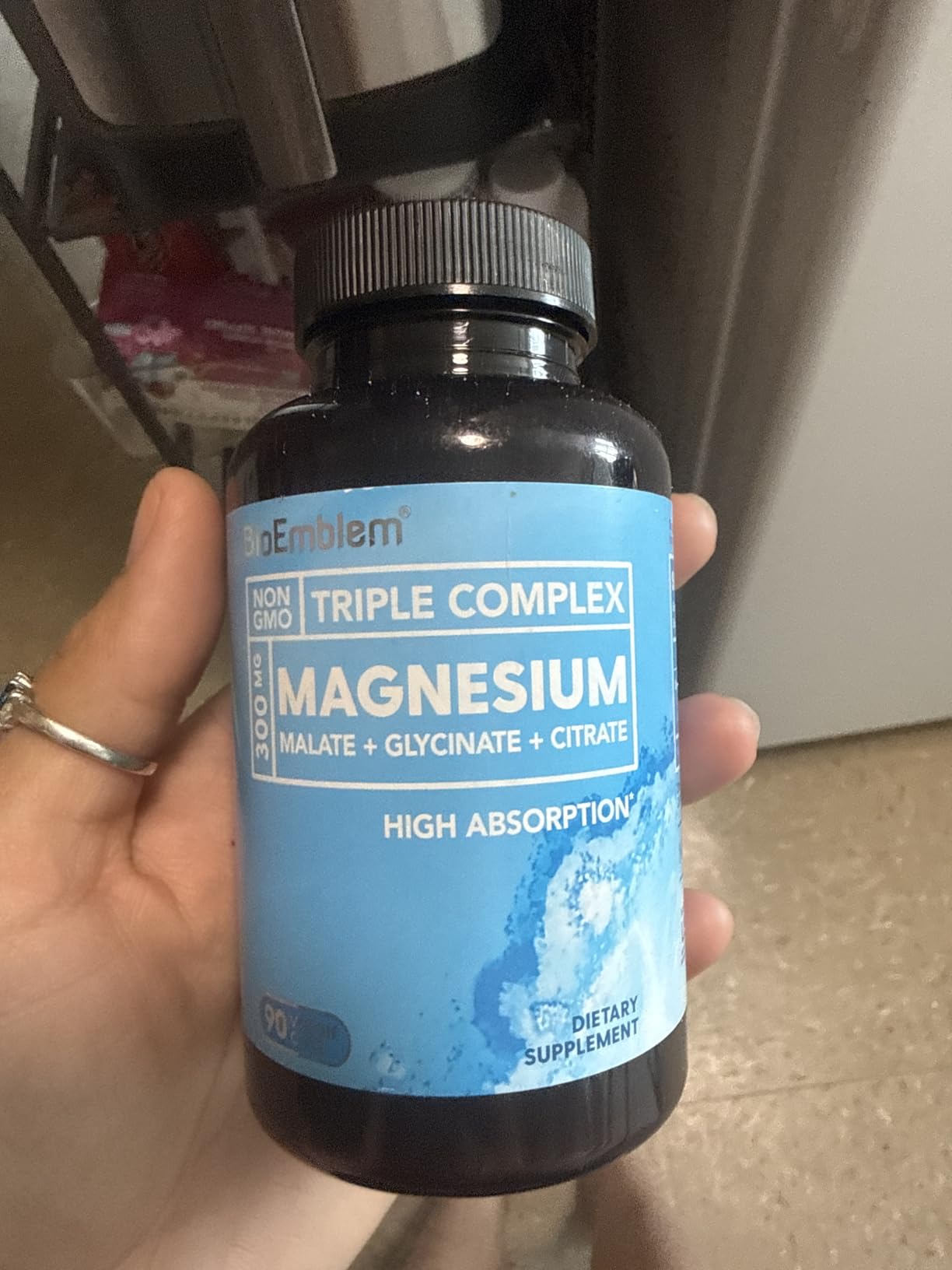 BioEmblem Magnesium Glycinate Complex, 300mg Per Serving, 90 Capsules customer photo 2