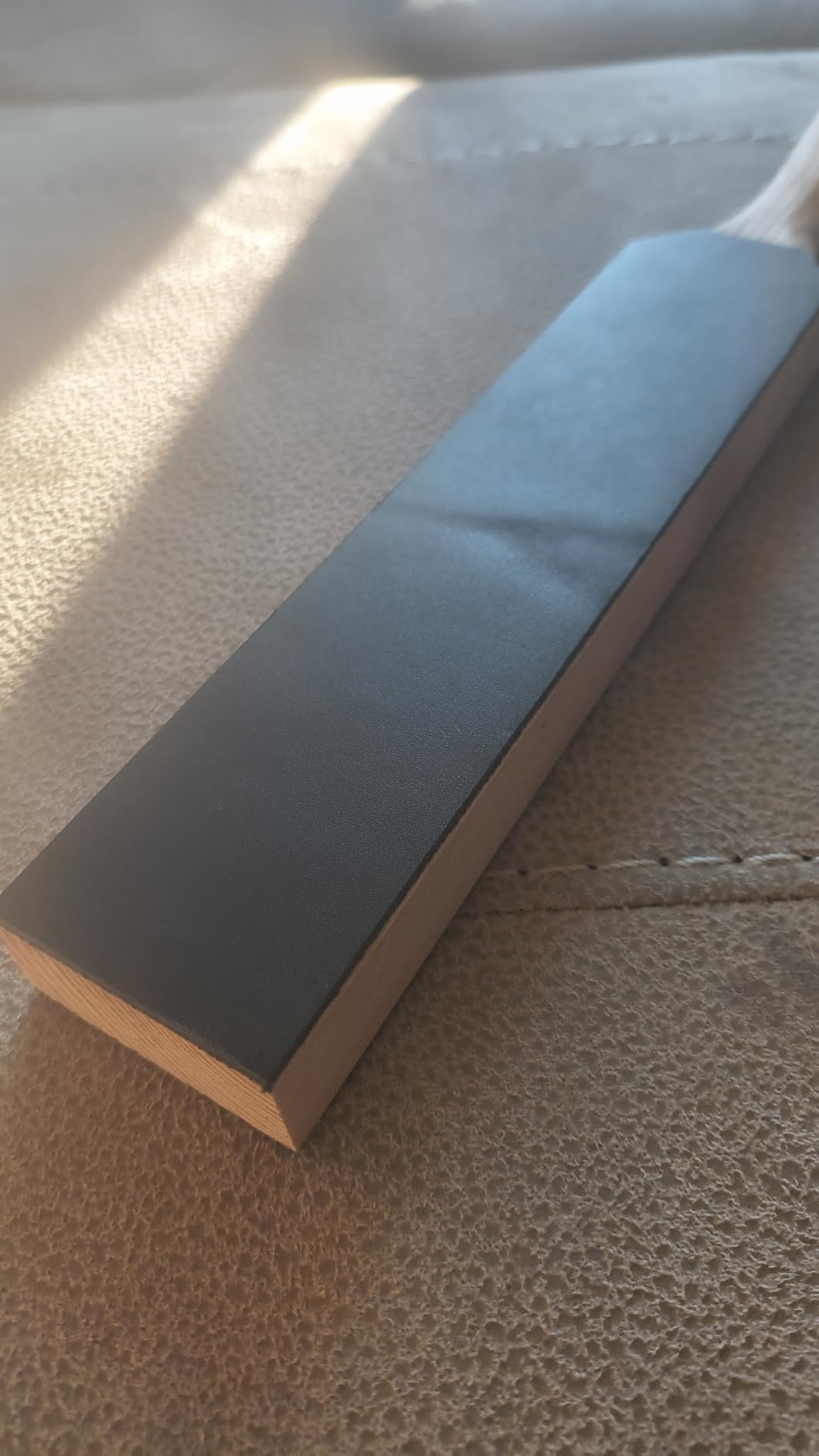 BeaverCraft Leather Strop for Knife Sharpening - Double-Sided Knife Strop & Stropping Compound Kit - Honing Strop Block 14