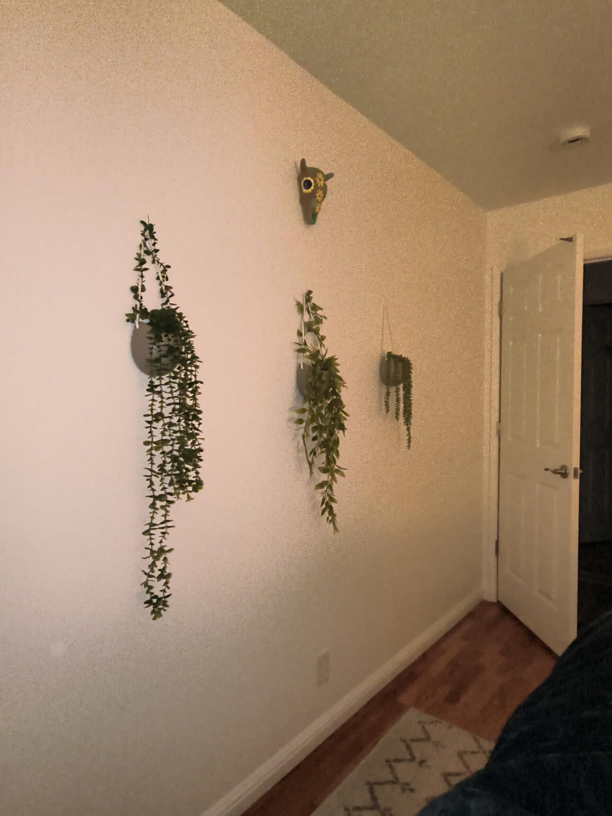 Kazai. Wall Planters -Ellie- | Hanging Ceramic Plant Pots 3 Pieces | Wall Decoration for Indoors, Balcony and Garden | Gray (Matte) customer photo 1