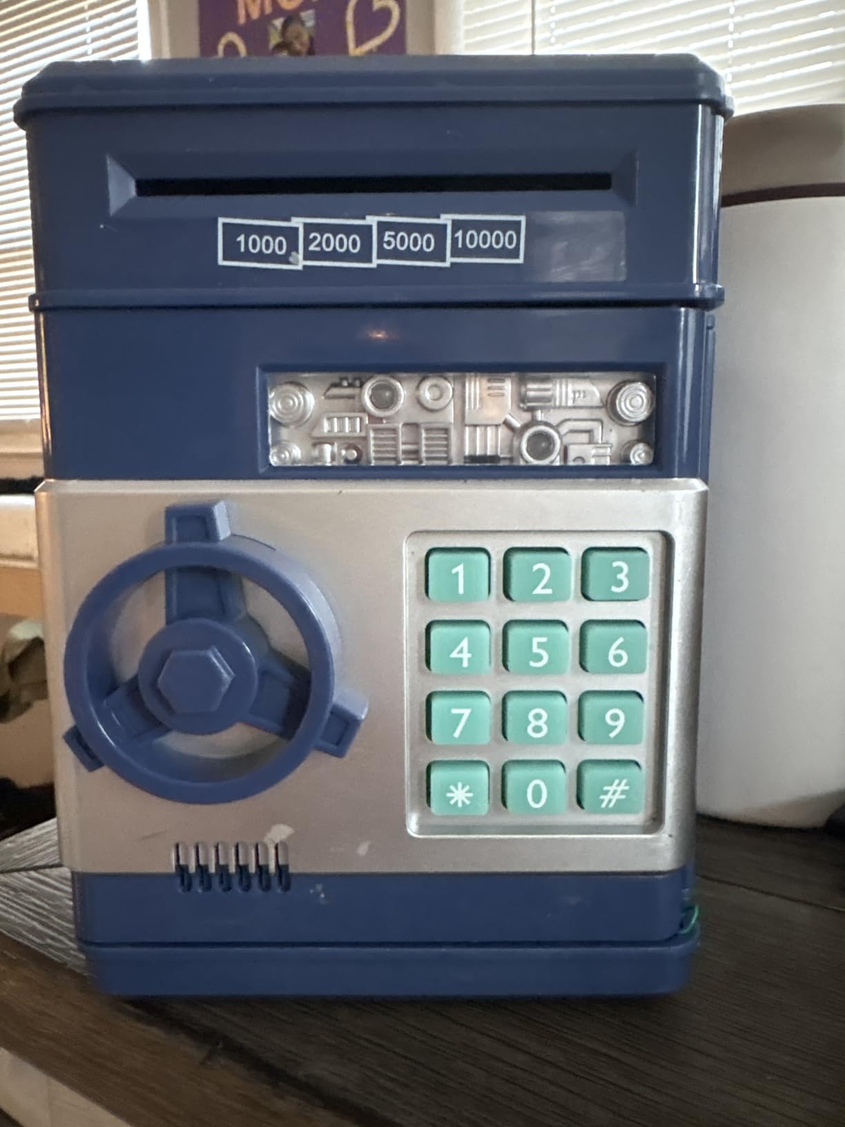 Refasy Piggy Bank Cash Coin Can ATM Bank Electronic Coin Money Bank for Kids Age 3-12, Money Savings Box Mini ATM Coin Bank Toys Gifts for 3 4 5 6 7 8 9 10 11 12 Year Old Boys Girls customer photo 2