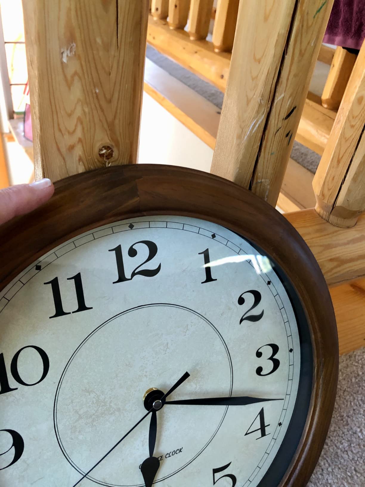 Kesin Wall Clock Wood 14 Inch Silent Wall Clocks Large Decorative customer photo 1