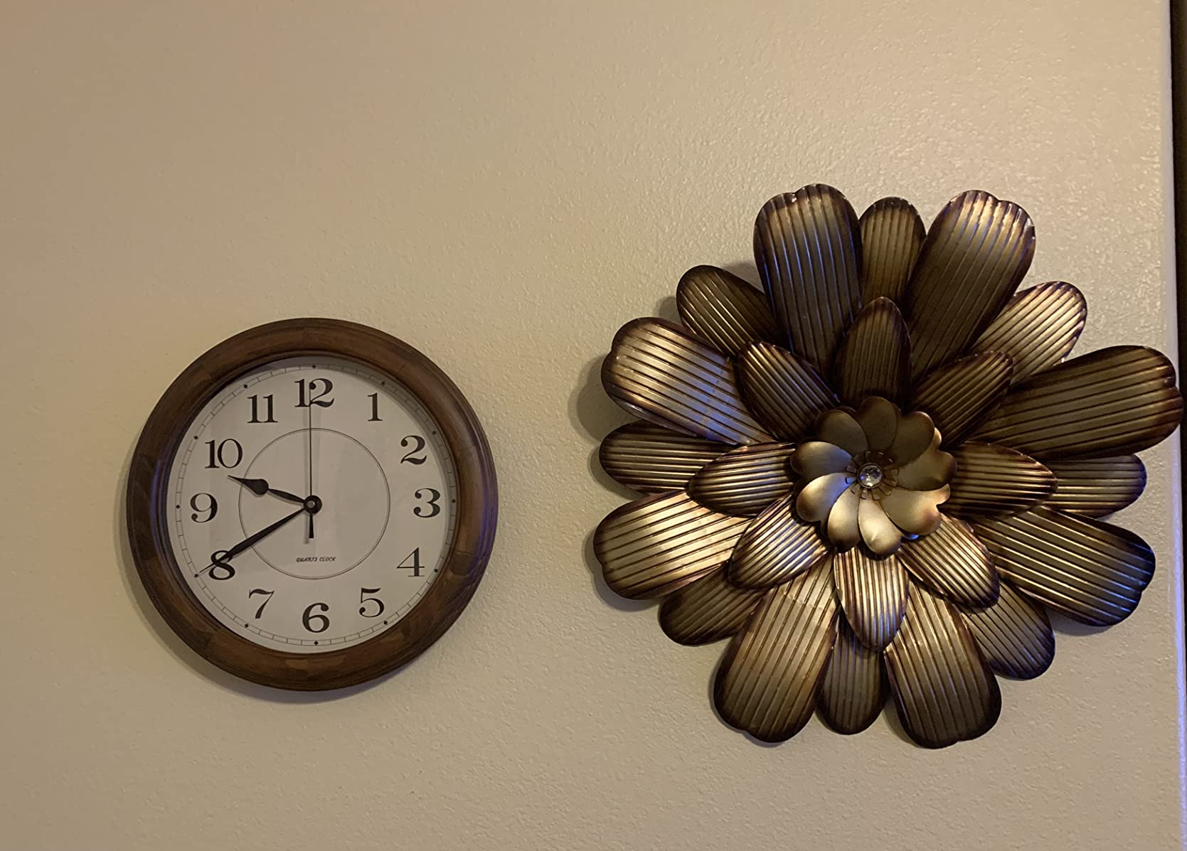Kesin Wall Clock Wood 14 Inch Silent Wall Clocks Large Decorative customer photo 2