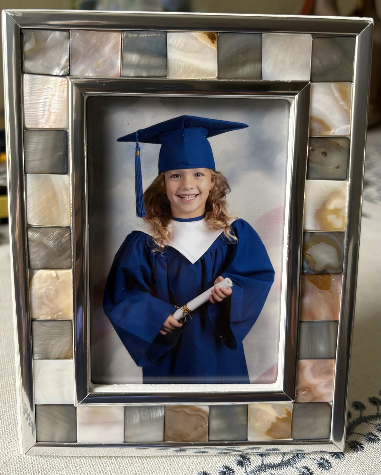 Mother of Pearl Picture Frame 8x10,Wall or Tabletop,1pc customer photo 2