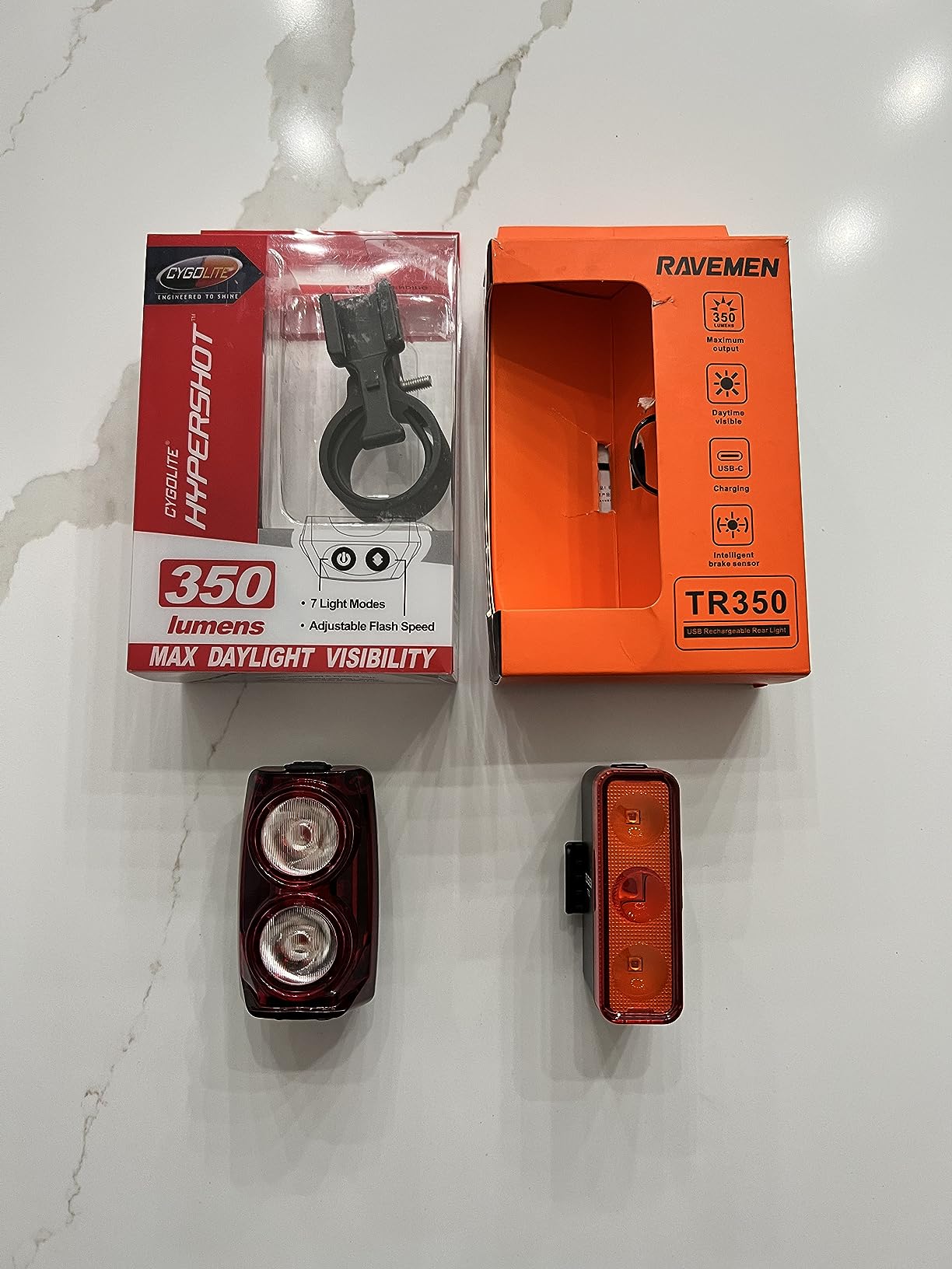 Cygolite Hypershot 350 Lumen Bike Tail Light– 7 Night & Daytime Modes–User Adjustable Flash Speeds- Compact & Durable–IP64 Water Resistant–Saddle Rail Mount Version–USB Rechargeable customer photo 2
