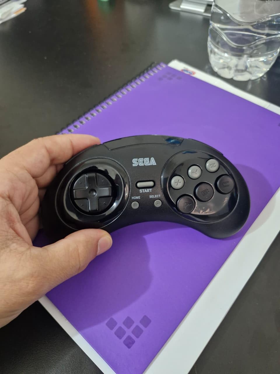 Retro-Bit SEGA Genesis 2.4 GHz 8-Button Wireless Controller - (Black) customer photo 1