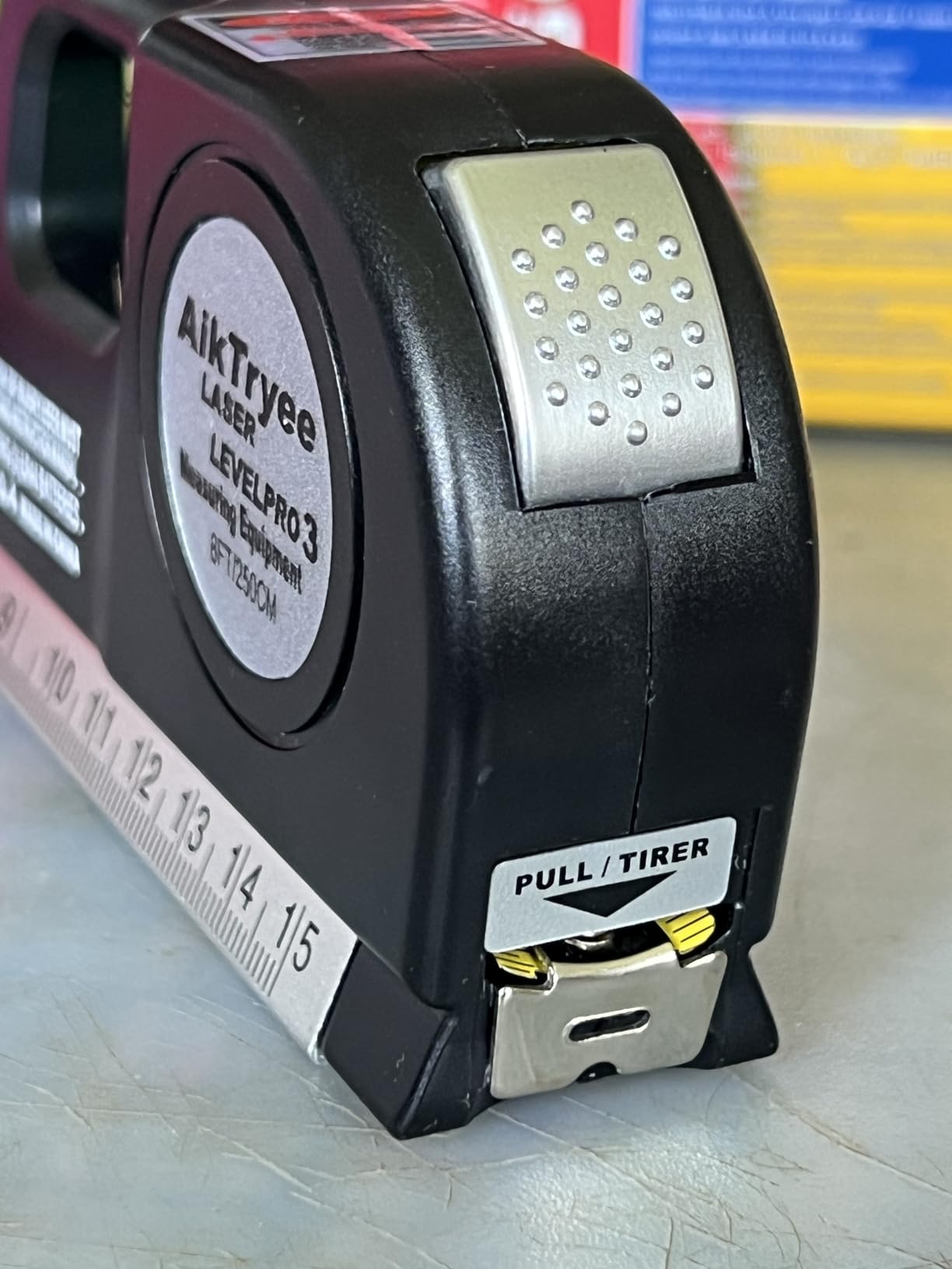 Laser Level Line Tool, Multipurpose Laser Level Kit Standard Cross Line Laser leveler Beam Tool with Metric Rulers 8ft/2.5M for Picture Hanging cabinets Tile Walls by AikTryee. customer photo 1