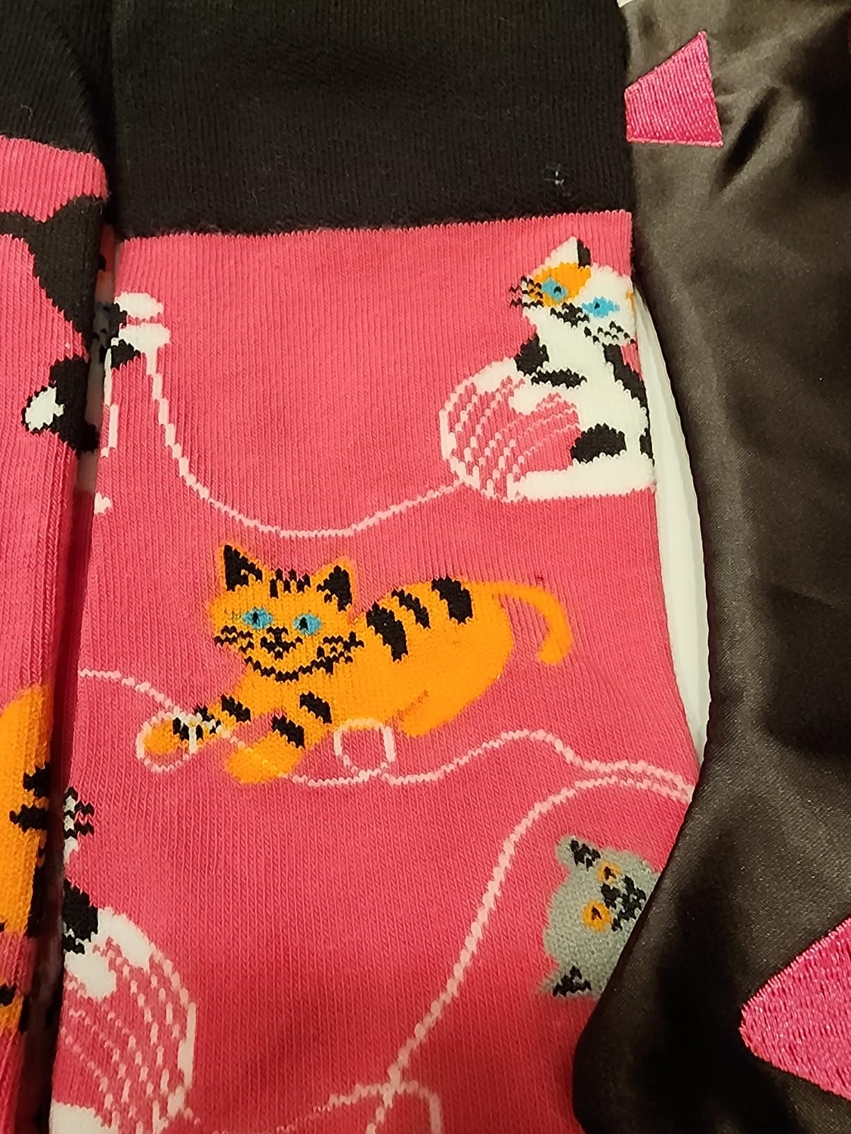 Cavertin Women's Novelty Socks with Gift Box Cat Lover Dog Mom Book Lover Cat Mom Llama Unicorn Sloth Corgi customer photo 2