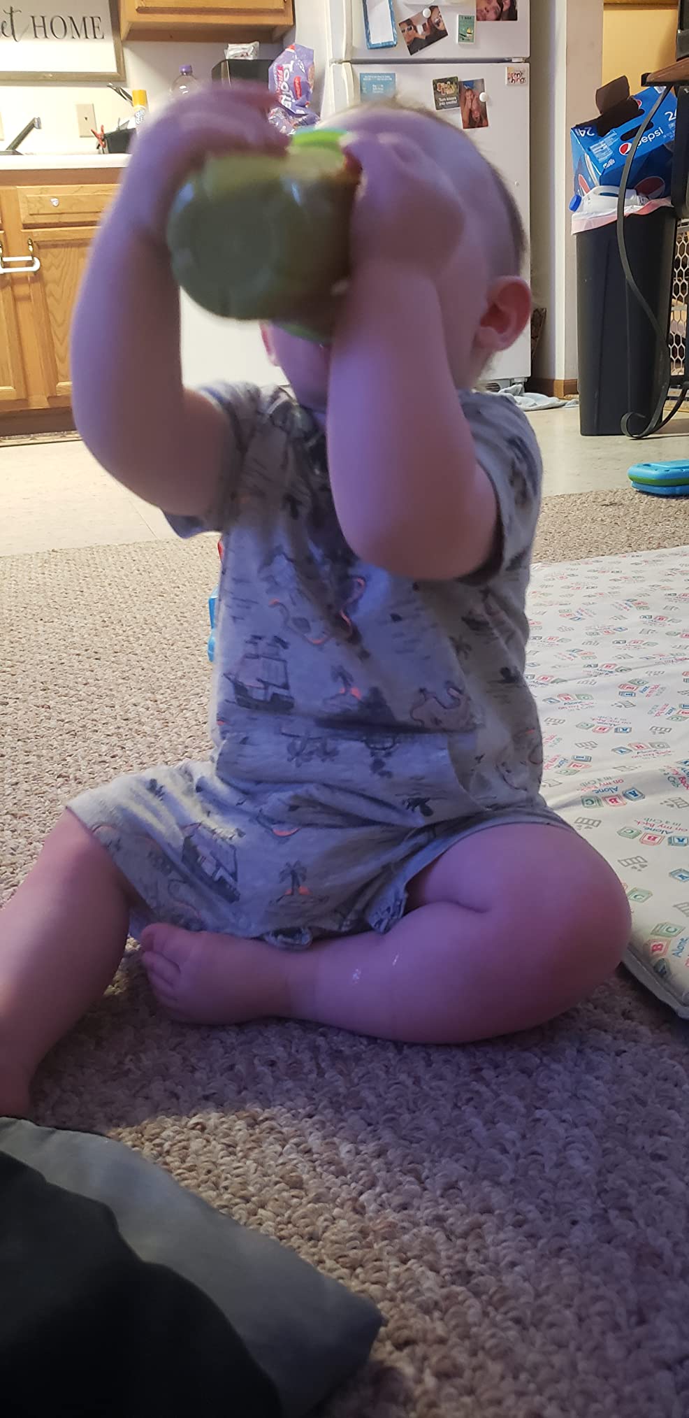 The First Years Take & Toss Spill Proof Sippy Cups - Rainbow Party Pack - Reusable Toddler Cups - Kids Cups and Snap On Lids for Ages 9 Months and Up - 20 Count customer photo 2