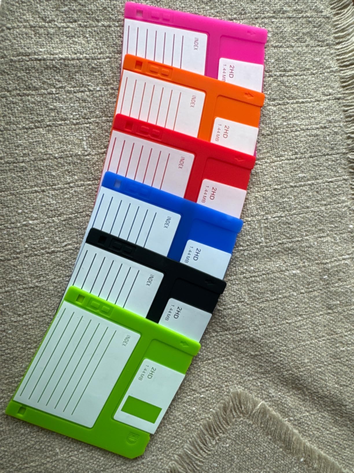 Floppy Disk Coaster Video Game Memorabilia Nerd Office Set of 6 Floppy Disk Decor Computer Geek Gifts Gifts for Geeks and Nerds Cool Office Gadgets Nerdy Gifts for Men Programmer Mug Party Coasters customer photo 2