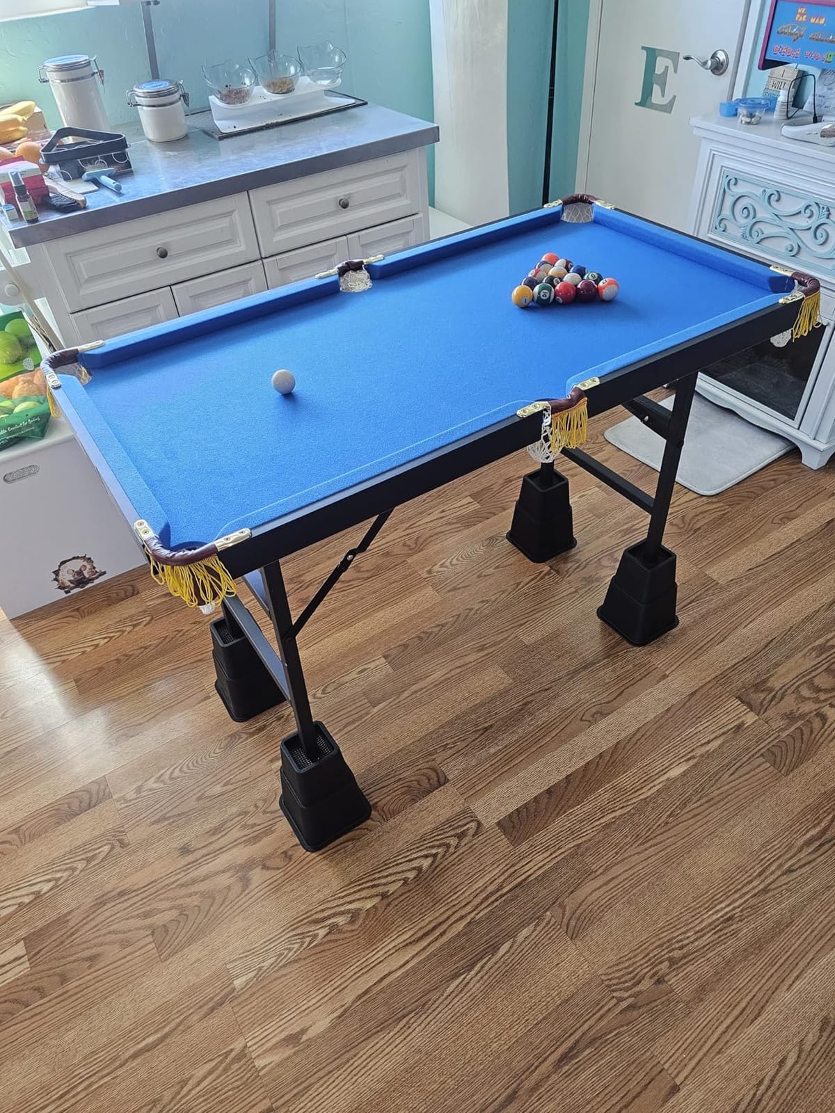 RACK Leo 4-Foot Folding Billiard/Pool Table – Space-Saving Indoor Game Table customer photo 2