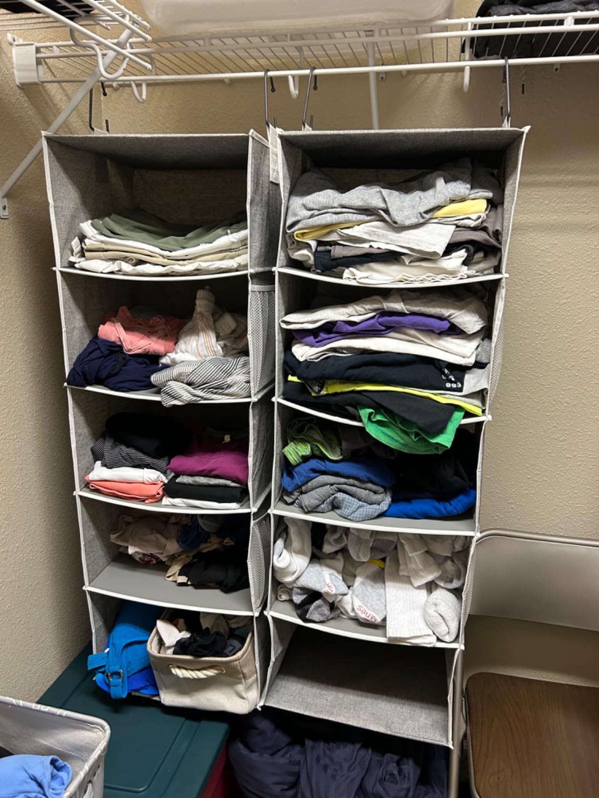 StorageWorks Hanging Closet Organizer for Small Closets, 5 Shelf customer photo 2