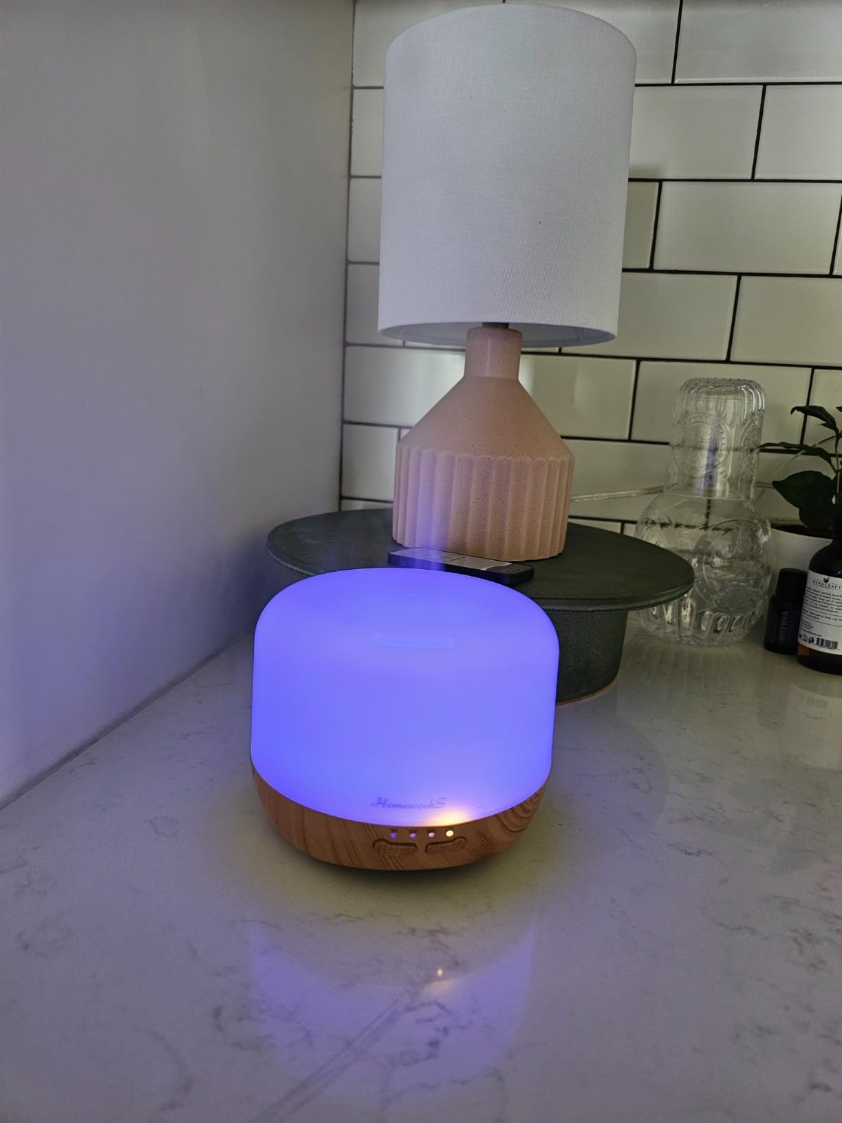 Homeweeks Essential Oil Diffuser for Room Aromatherapy Scent Diffuser customer photo 2