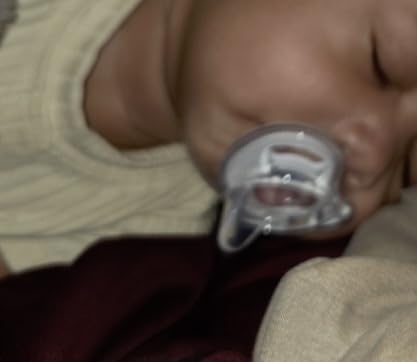 Tommee Tippee Ultra-Light Silicone Pacifier, 0-6 Months, Symmetrical One-Piece Design, BPA-Free Silicone Binkies, Clear/Blue/Green, Pack of 4 customer photo 1