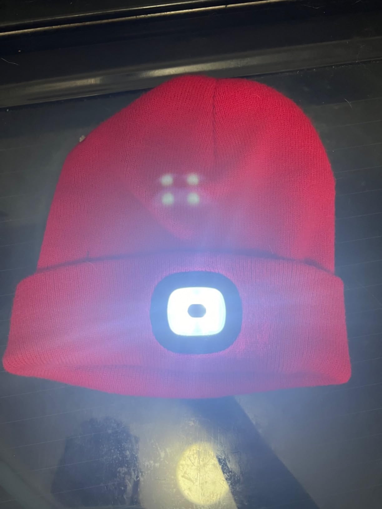 Etsfmoa Unisex Beanie with The Light, Gifts for Men Dad Father Winter Caps customer photo 1