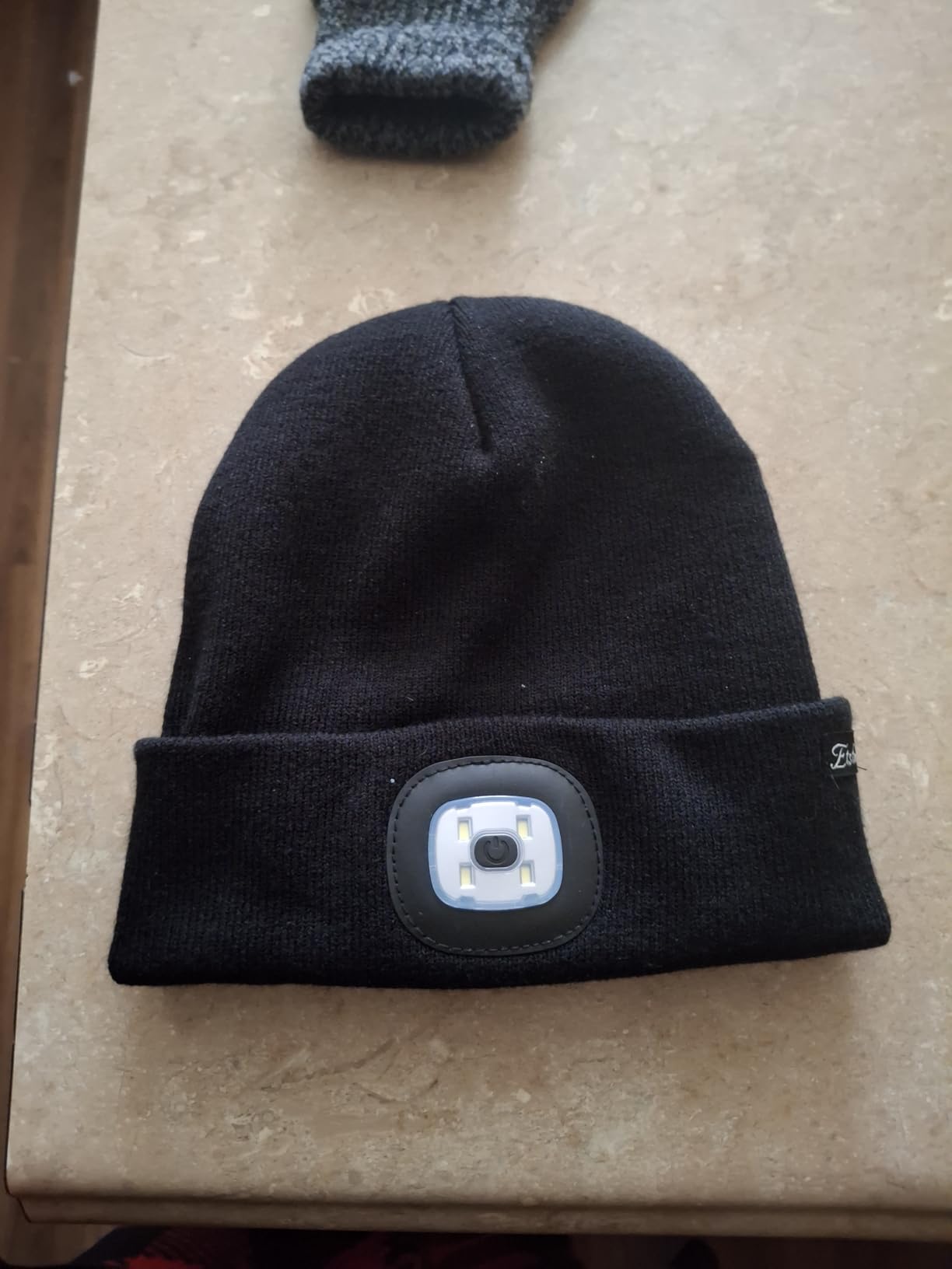 Etsfmoa Unisex Beanie with The Light, Gifts for Men Dad Father Winter Caps customer photo 2