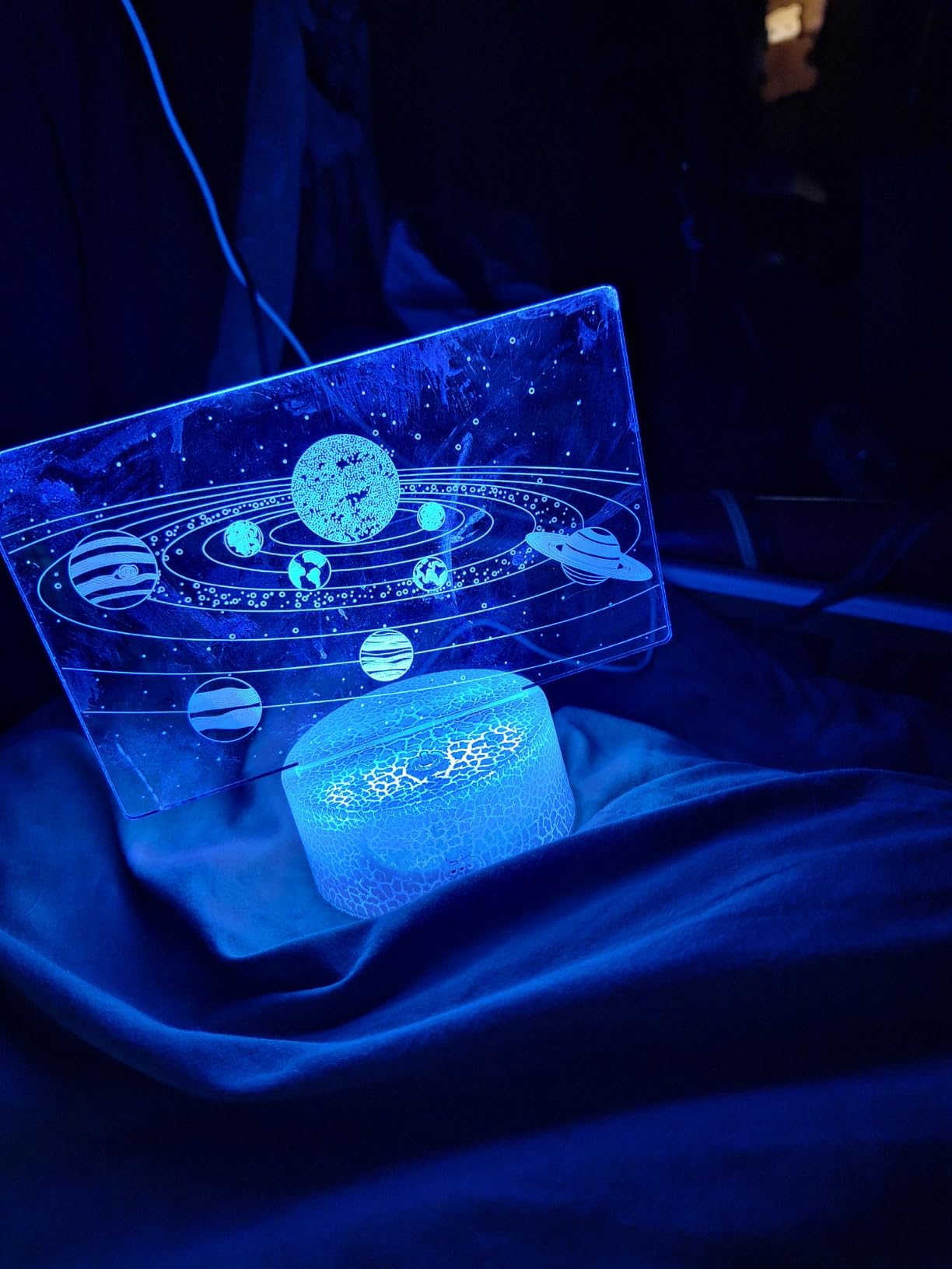 Baseball Man 3D Lamp Night Light with Remote & Touch Control,Multiple Colour Brightness Adjusted Batteries Powered Gifts for Boys Girls (Baseball Man-2) customer photo 1