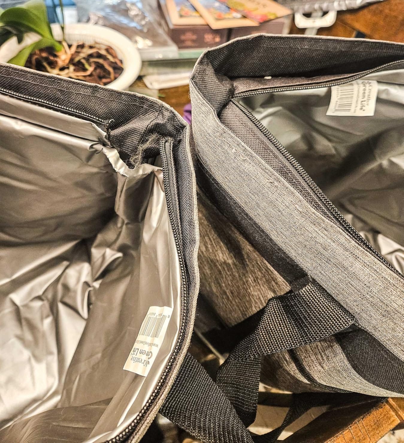 Jumbo Insulated Cooler Bag, Heavy Duty Soft Insulated Grocery Bag, Charcoal customer photo 1