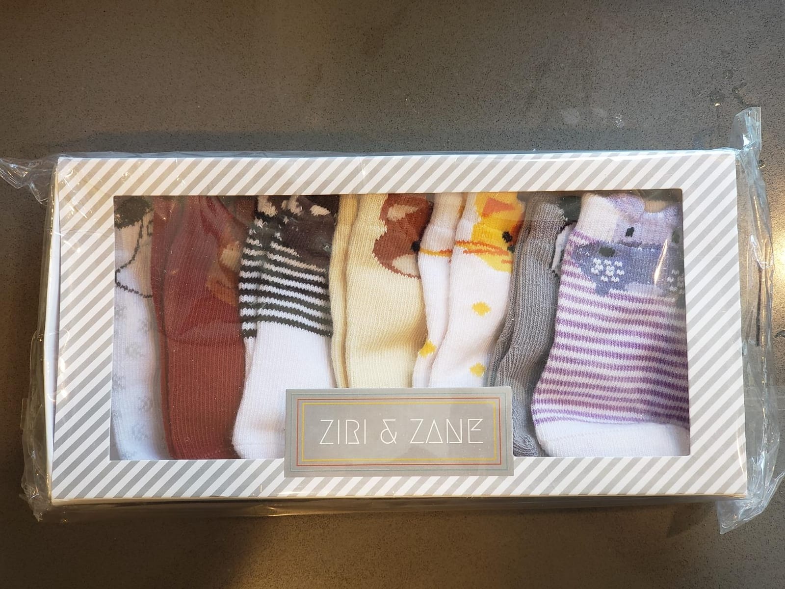 ZIRI & ZANE Baby Sock Gift Set - 7 Unique Pairs, Cute & Funny Unisex Newborn Gifts For Baby Showers & Registries customer photo 2