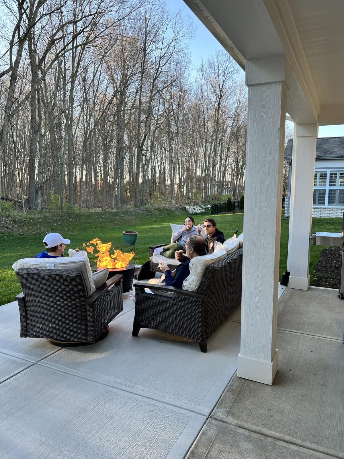 TIKI Patio Smokeless Fire Pit, 25 in Wood Burning Fire Pit with Cover customer photo 1