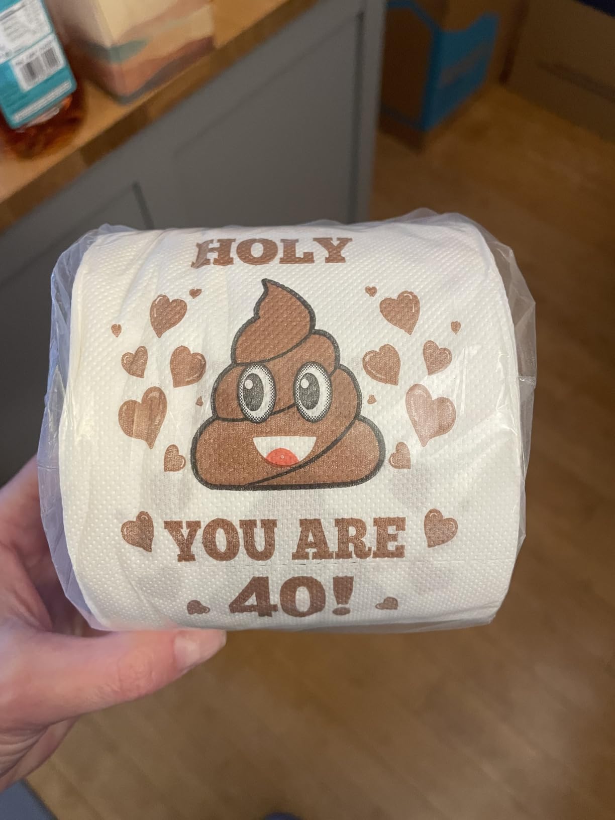 40th Birthday Gifts for Women, Men, Her, Him - Happy Prank Toilet Paper - 40th Birthday Decorations, Party Supplies Favors - 40 Years Old Funny Gag Gift Ideas, Novelty Bday Present for Friends, Family customer photo 1