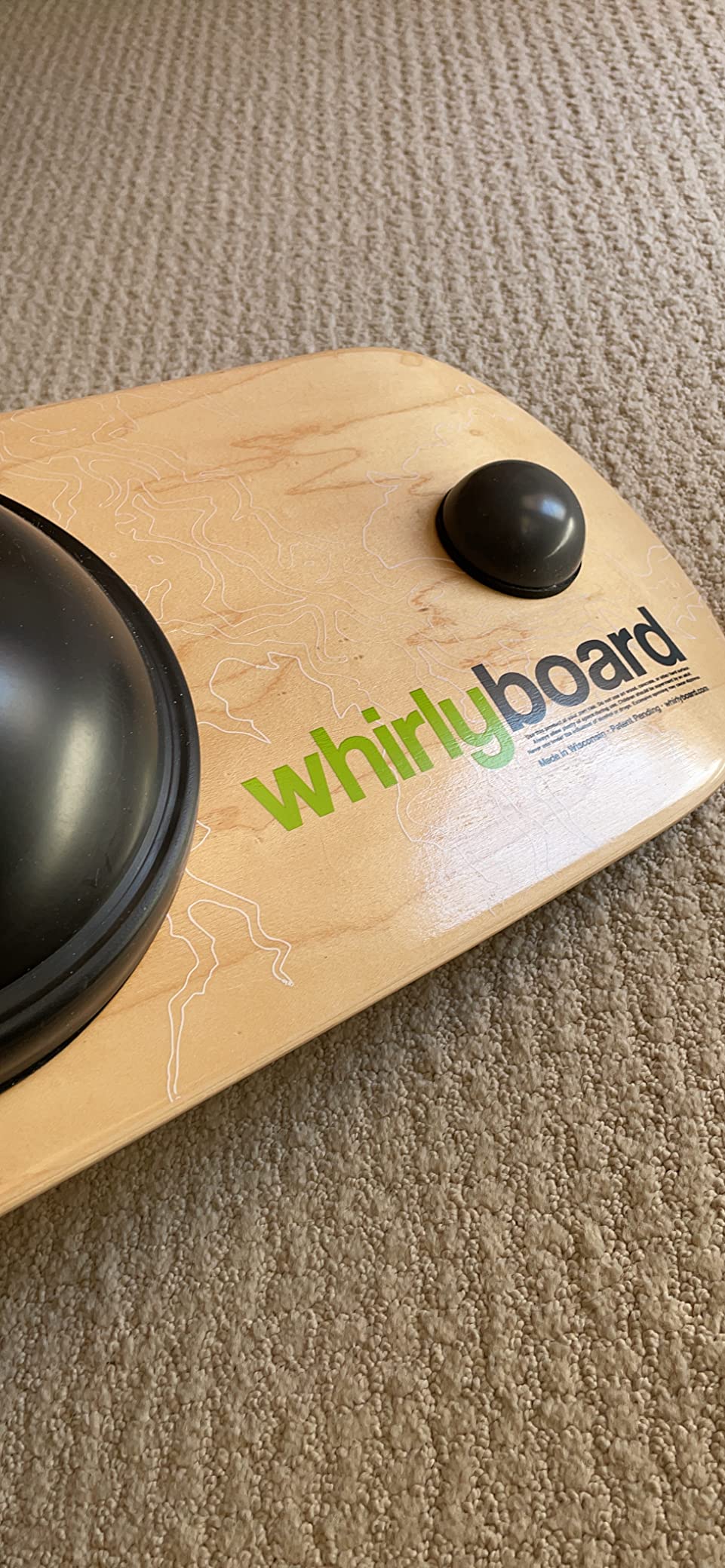 Whirly Board Wide 360˚ | Standing Desk Balance Board | Wobble Board Portable Home Gym | Snowboard Training | Surf trainer | Balance Board for Kids & Adults | Core Balance Trainer customer photo 1