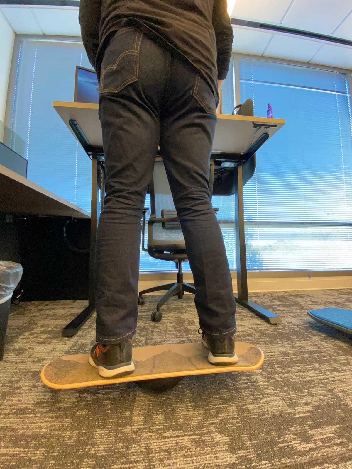 Whirly Board Wide 360˚ | Standing Desk Balance Board | Wobble Board Portable Home Gym | Snowboard Training | Surf trainer | Balance Board for Kids & Adults | Core Balance Trainer customer photo 2