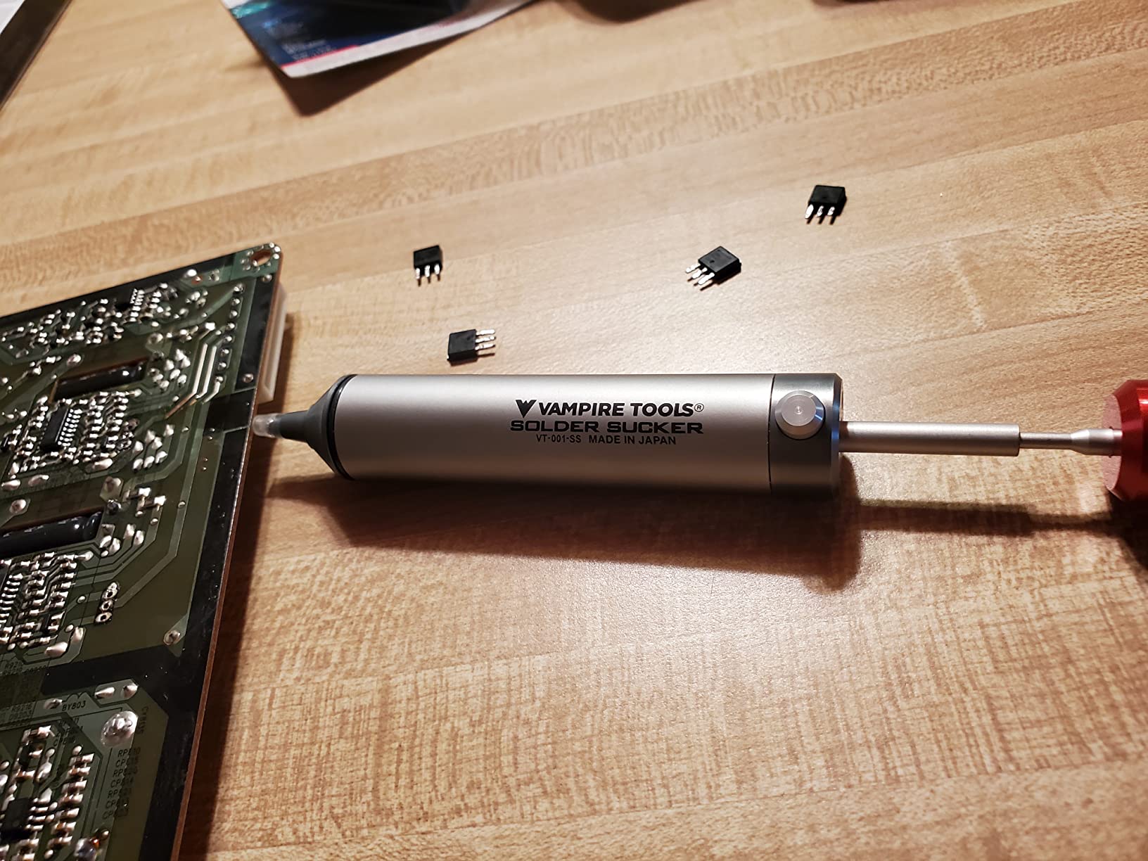 VAMPLIERS Professional Grade Solder Sucker Made in Japan Desoldering Pump customer photo 1
