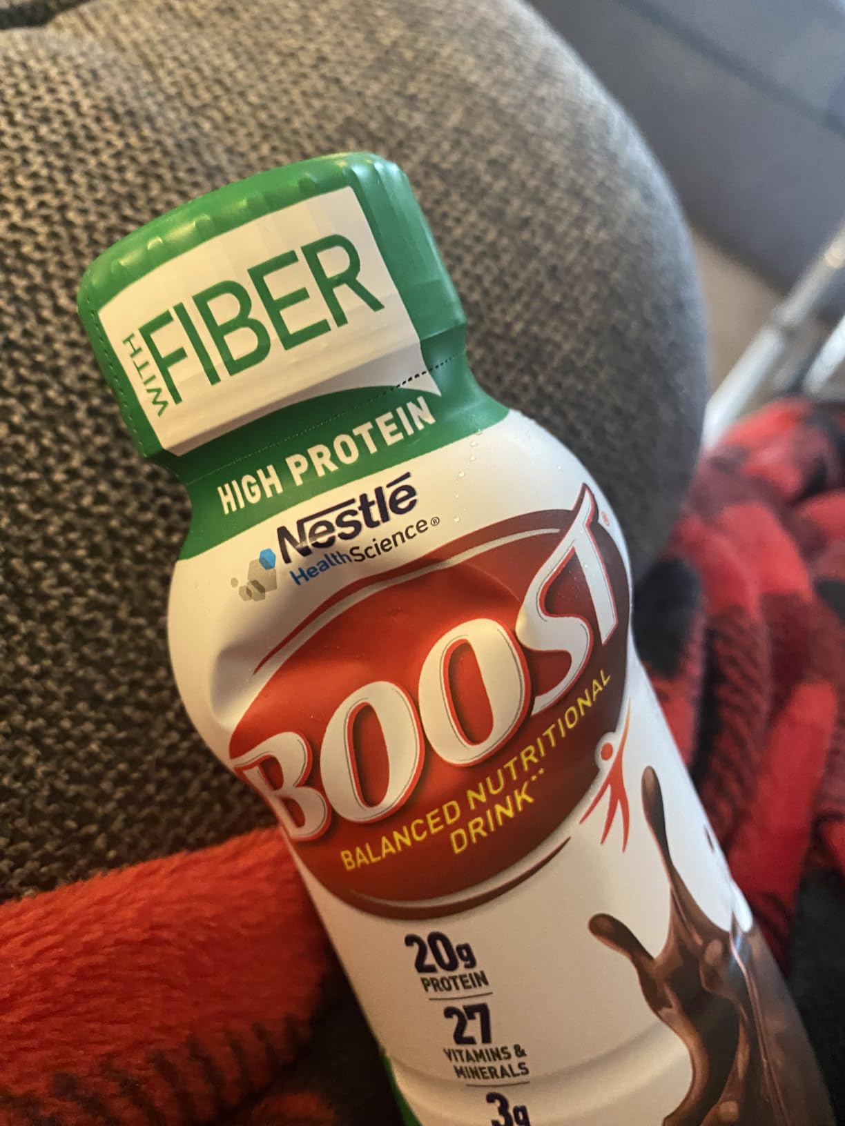 BOOST High Protein with Fiber Balanced Nutritional Shake, Chocolate, 24 pk customer photo 2