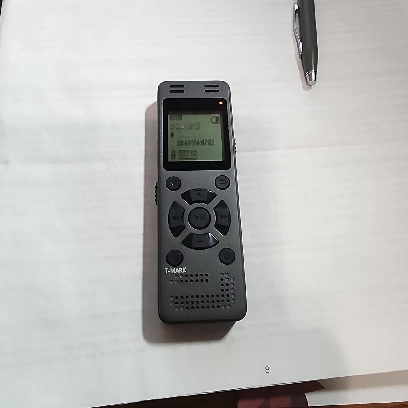 128GB Digital Voice Recorder for Lectures Meetings - EVIDA 9296 Hours Voice Activated Recording Device Audio Recorder with Playback,Password customer photo 1