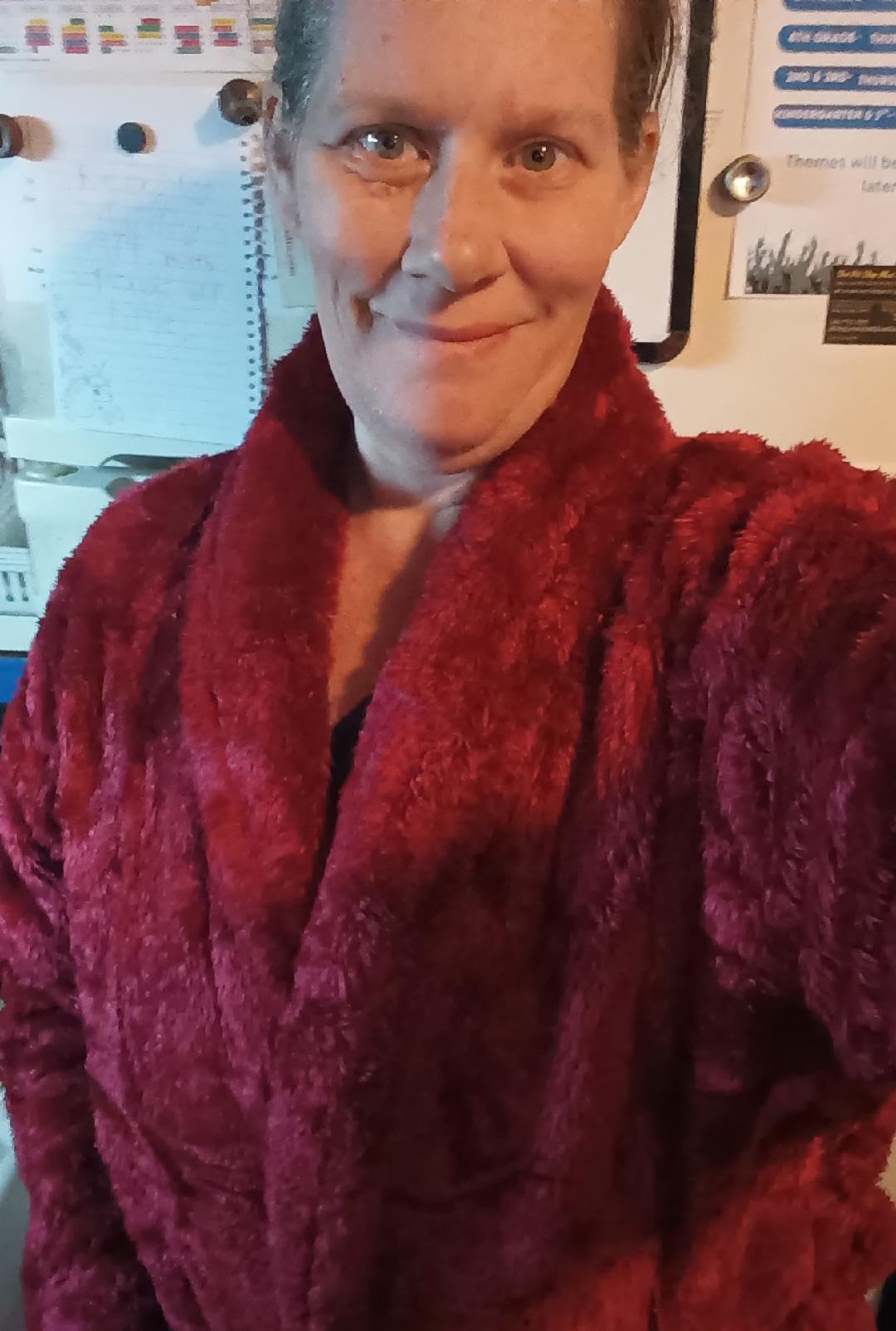 PAVILIA Premium Womens Plush Soft Robe, Fluffy Warm Fleece Sherpa Bathrobe customer photo 2
