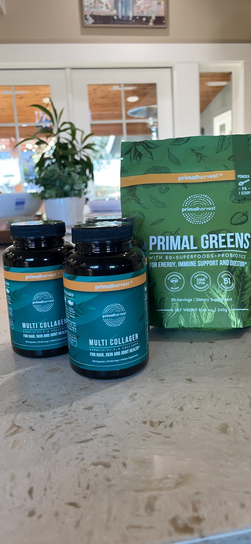 Primal Harvest Greens - Daily Supplement Powder, Gluten, Dairy & Soy Free customer photo 1