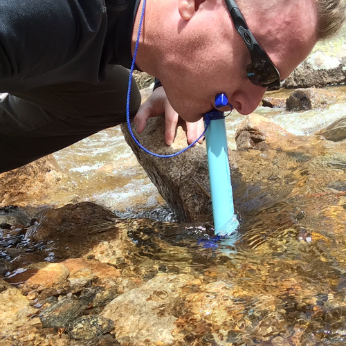 LifeStraw Personal Water Filter for Hiking, Travel and Emergency, Green, 1PK customer photo 1