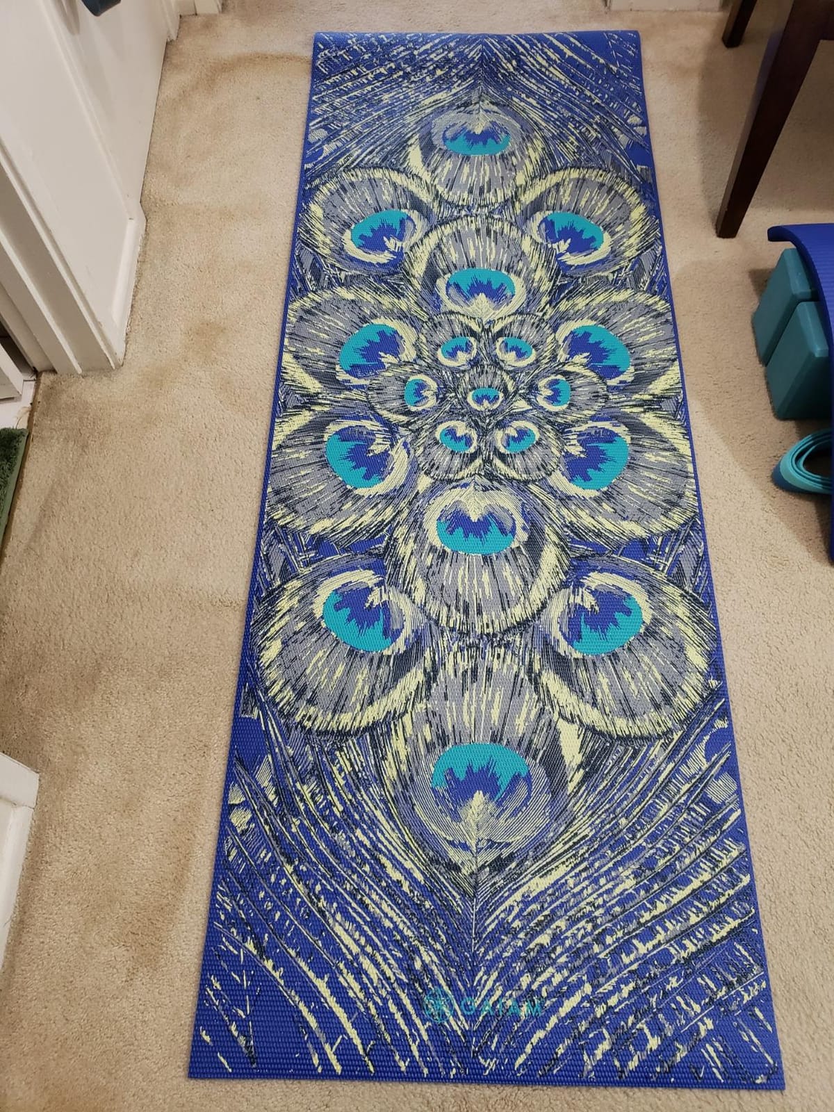 Gaiam Premium Yoga Mat, 6mm Thick Print Mat customer photo 2